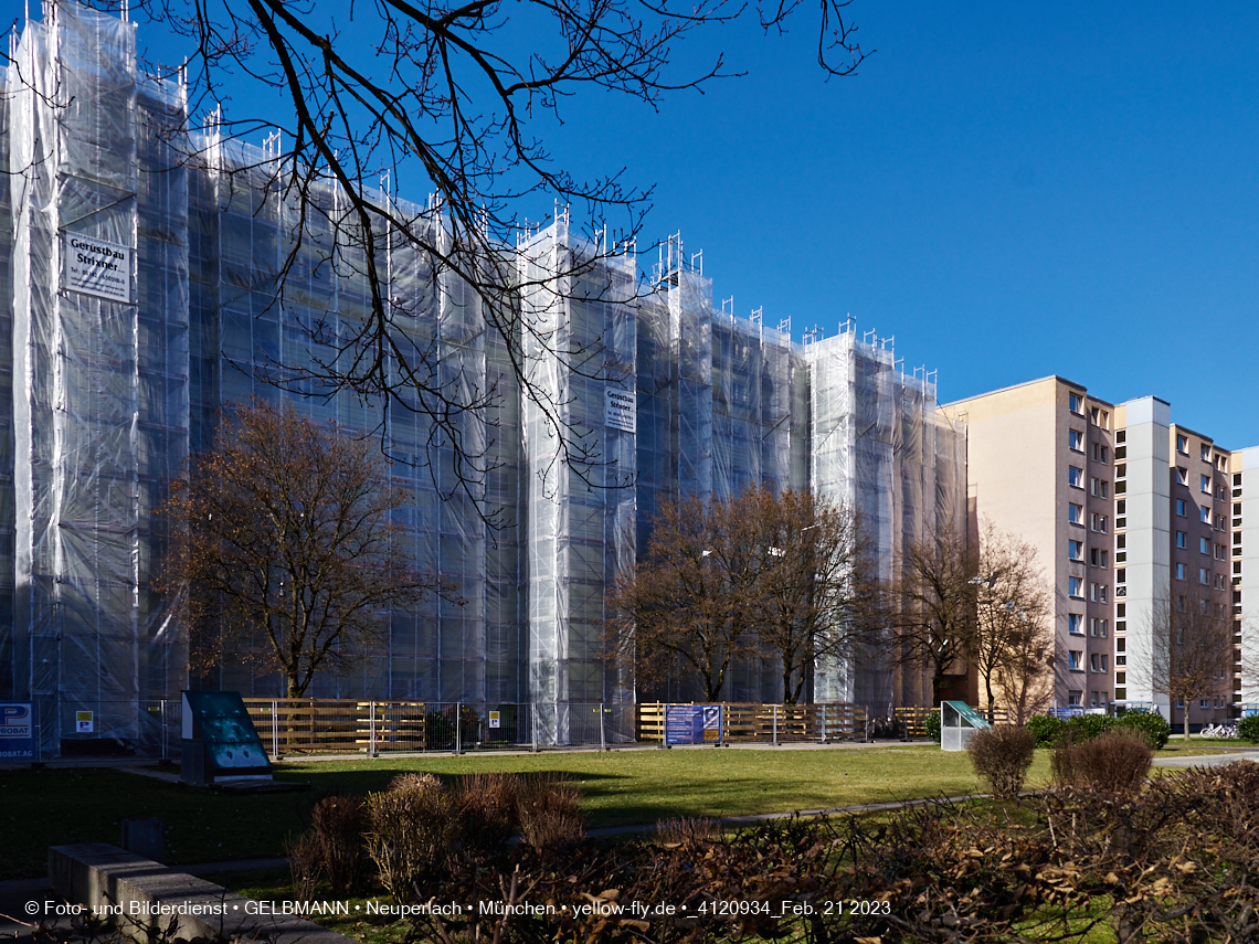 21.02.2023 -  Mega-Sanierung in der Kurt-Eisner-Straße in Neuperlach